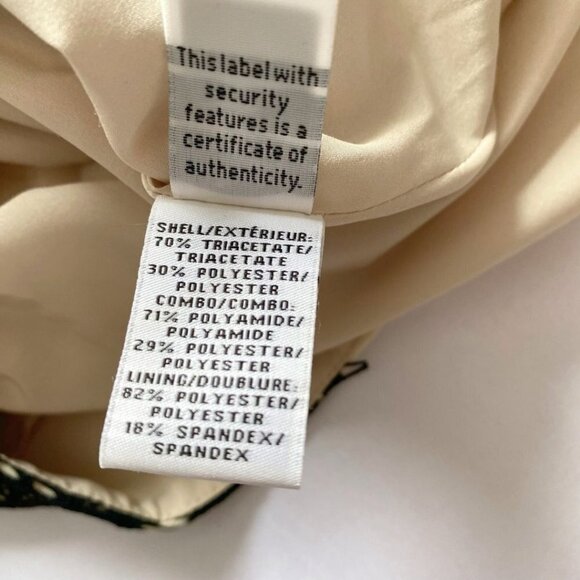 DIANE VON FURSTENBERG DANIELLA BEIGE BLACK LACE SHEATH DRESS - 6 - Picture 10 of 10